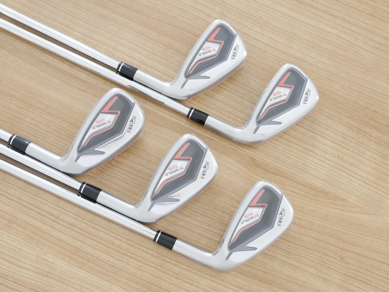 Iron set : Honma : **ของใหม่ ยังไม่แกะพลาสติก** ชุดเหล็ก Honma Tour World GS (ออกปี 2021 ใบใหญ่ ตีง่าย ไกล) มีเหล็ก 6-10 (5 ชิ้น) ก้านเหล็ก NS Pro 950 NEO Flex R