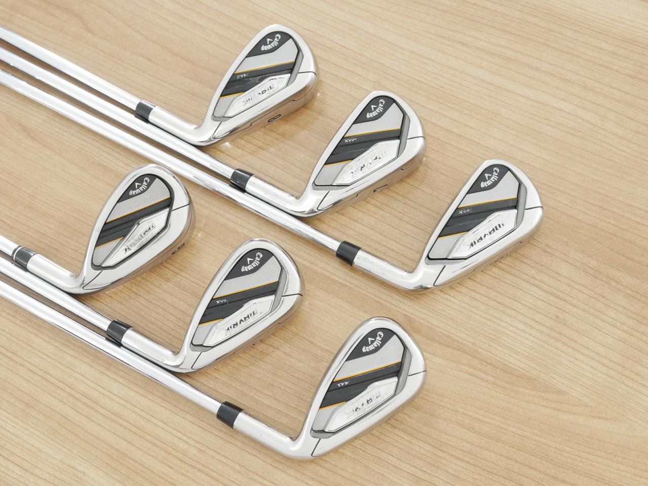 Iron set : Callaway : ชุดเหล็ก Callaway Mavrik MAX (ออกปี 2020 ตีง่าย ไกลมากๆ) มีเหล็ก 6-Pw,Gw (6 ชิ้น) ก้านเหล็ก NS Pro Zelos 7 Flex S
