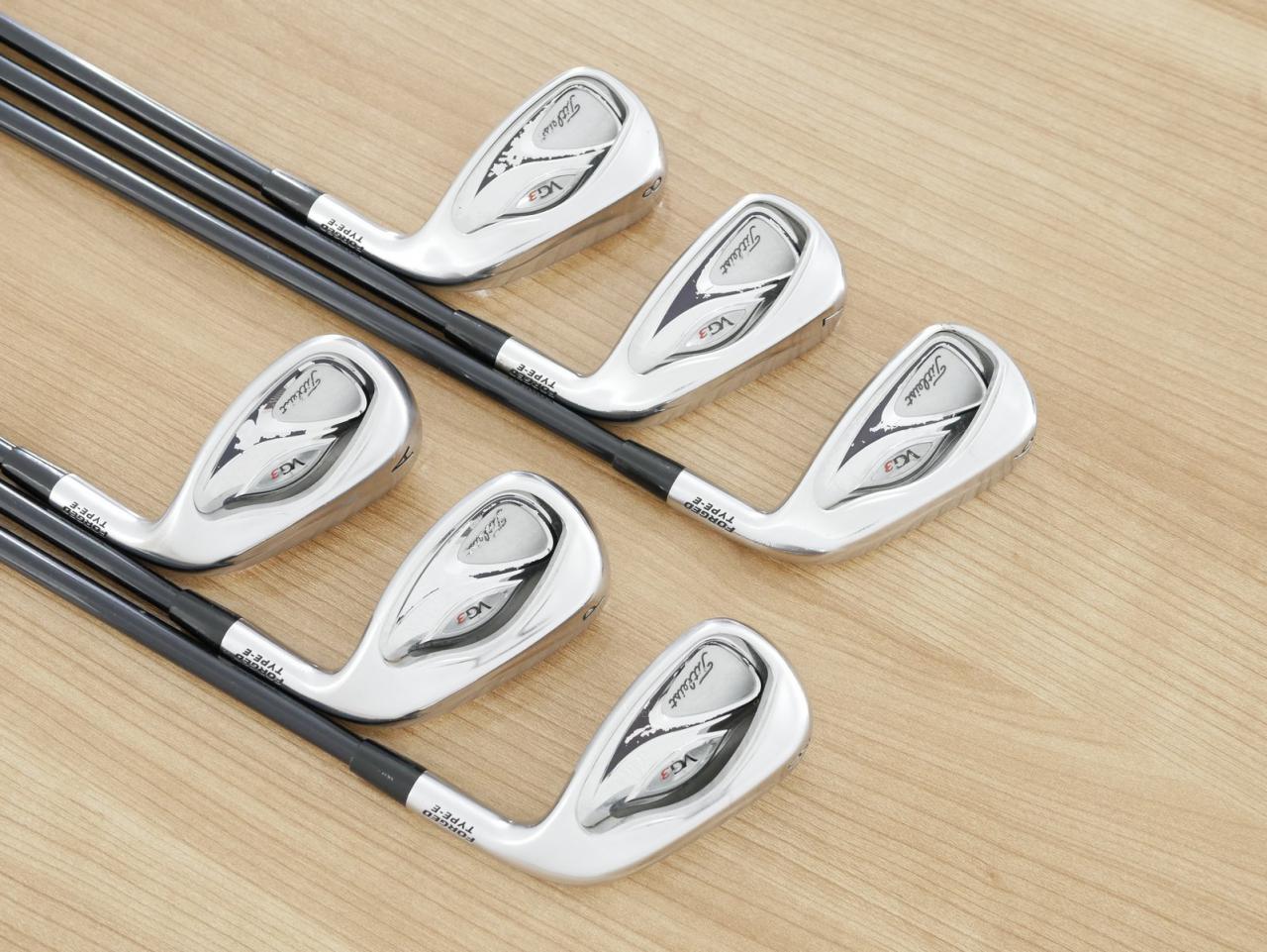 Iron set : Titleist : **มีตำหนิ** ชุดเหล็ก Titleist VG3 Type E Forged (Japan Spec. ตีง่ายและไกลมากๆ) มีเหล็ก 6-Pw,Aw (6 ชิ้น) ก้านกราไฟต์ Mitsubishi Rayon VG i60 Flex R