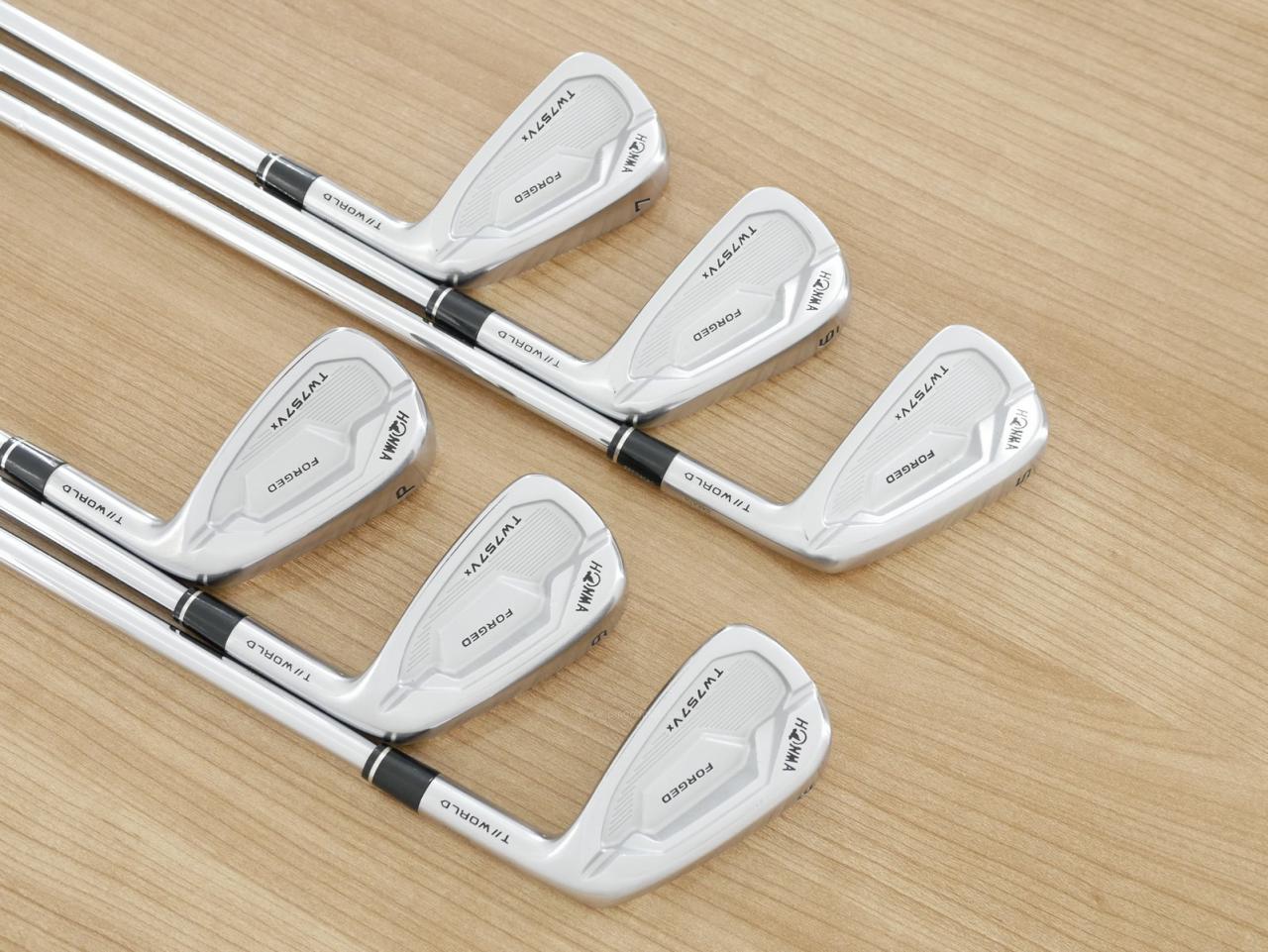 Iron set : Honma : ชุดเหล็ก Honma Tour World TW757VX Forged (ออกปี 2022) มีเหล็ก 5-Pw (6 ชิ้น) ก้านเหล็ก NS Pro 950 Flex SR
