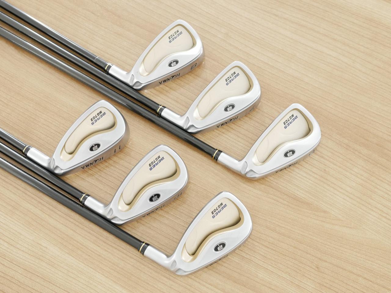 Iron set : Honma : Honma Beres MG703 (หน้าเด้ง) มีเหล็ก 6-11 (6 ชิ้น เทียบเท่า 5-Pw) ก้าน ARMRQ UD49 Flex R (1 ดาว)