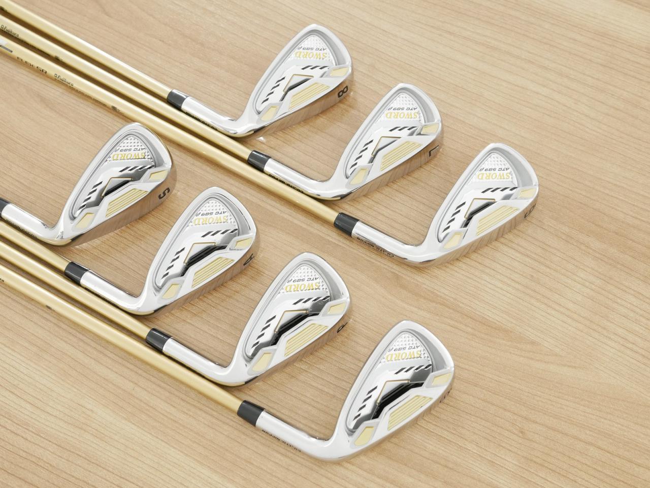 Iron set : Katana : ชุดเหล็ก Katana Sword ATC-589b (ปี 2017) มีเหล็ก 6-Pw,Aw,Sw (7 ชิ้น) ก้านกราไฟต์ Fujikura Speeder 589 Flex SR