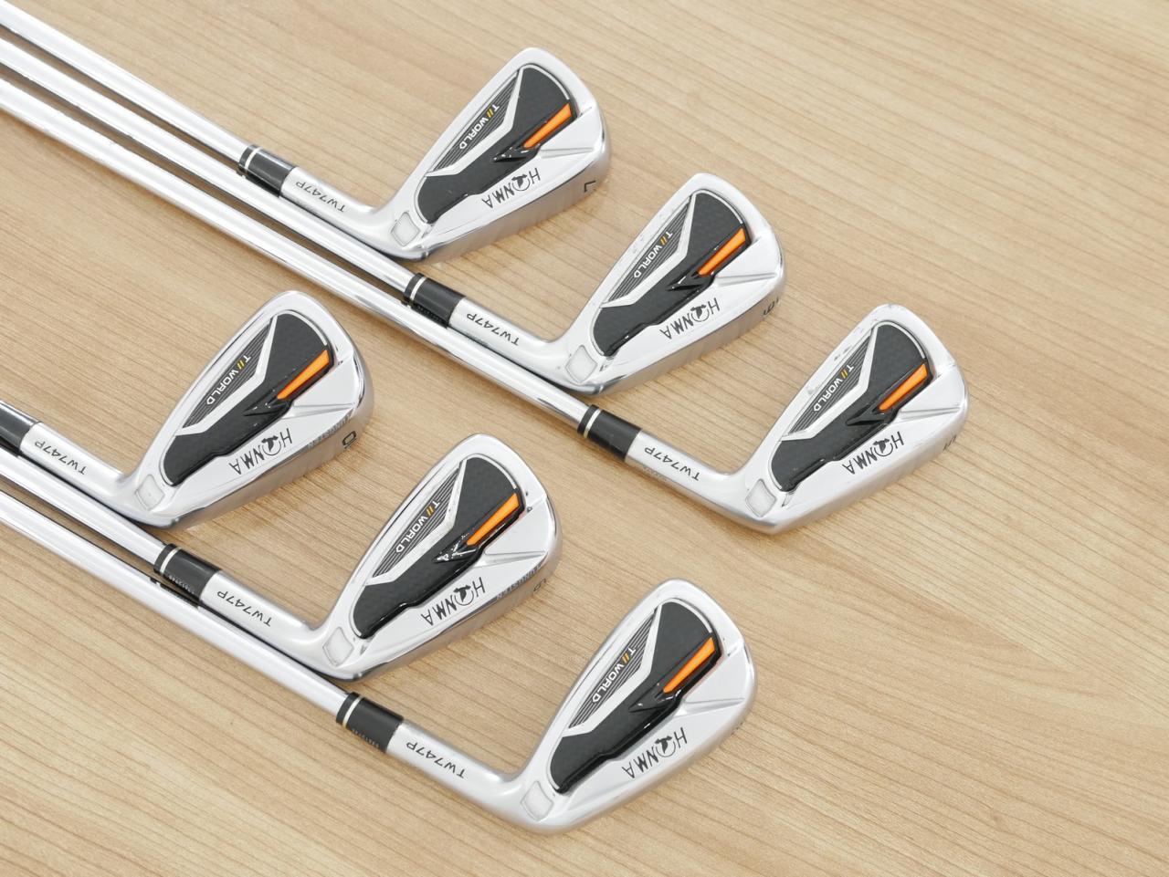 Iron set : Honma : ชุดเหล็ก Honma Tour World TW747P (ออกปี 2019) มีเหล็ก 5-10 (6 ชิ้น) ก้านเหล็ก NS Pro 950 Flex S