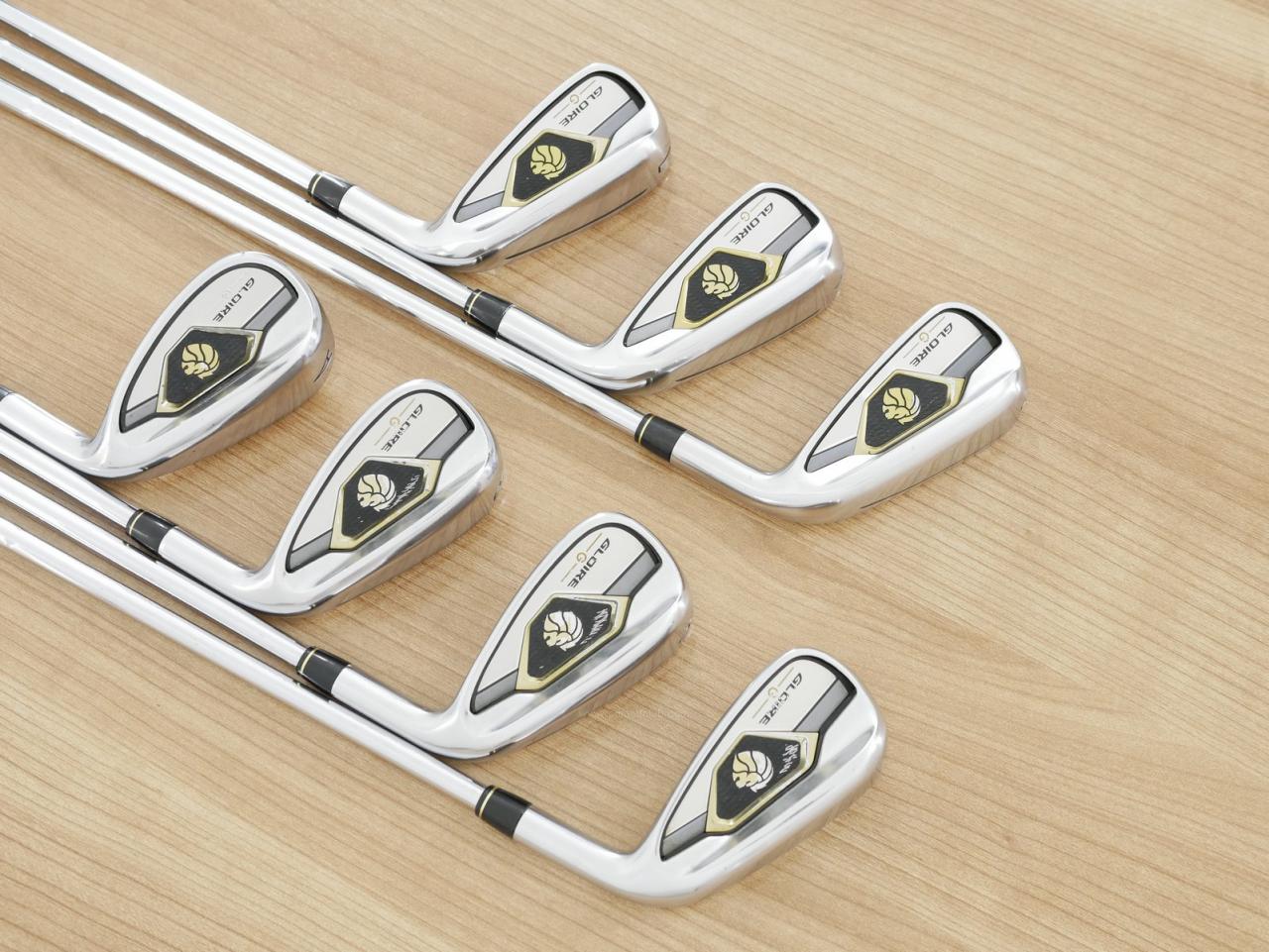 Iron set : Taylormade : ชุดเหล็ก Taylormade Gloire G (รุ่นท๊อปสุด ตีไกลมากๆ เหล็ก 7 Loft 26.5 หน้าเด้ง) มีเหล็ก 5-Pw,Aw (7 ชิ้น) ก้านเหล็ก NS Pro 830 Flex R