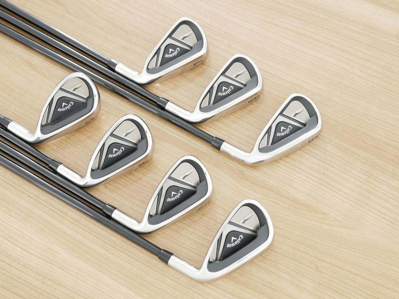 Iron set : Callaway : ชุดเหล็ก Callaway Warbird มีเหล็ก 5-Pw,Sw (7 ชิ้น) ก้านกราไฟต์ Flex R