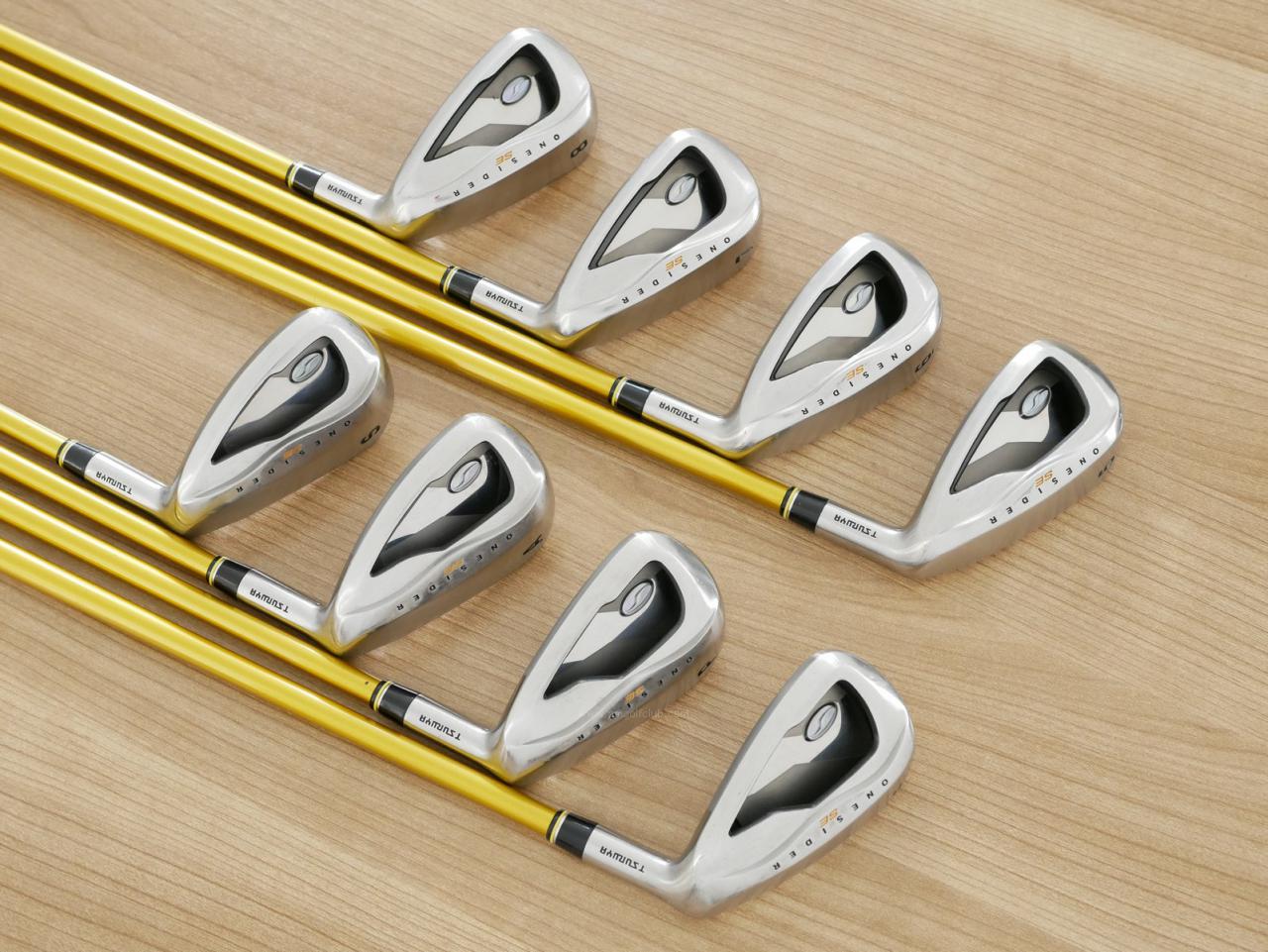 Iron set : Tsuruya : ชุดเหล็ก Tsuruya Onesider SE (ใบใหญ่ หน้าเด้ง) มีเหล็ก 5-Pw,Aw,Sw (8 ชิ้น) ก้านกราไฟต์ Flex R