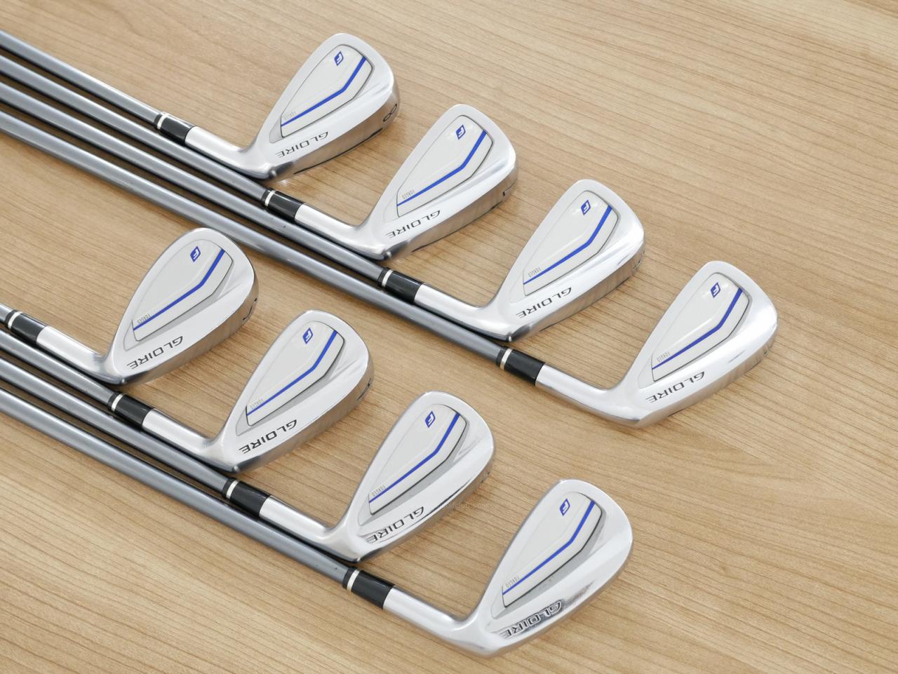 Iron set : Taylormade : ชุดเหล็ก Taylormade Gloire F2 Forged (รุ่นท๊อปสุด Japan Spec. ออกปี 2017) มีเหล็ก 5-Pw,Aw,Sw (8 ชิ้น) ก้านกราไฟต์ Flex S