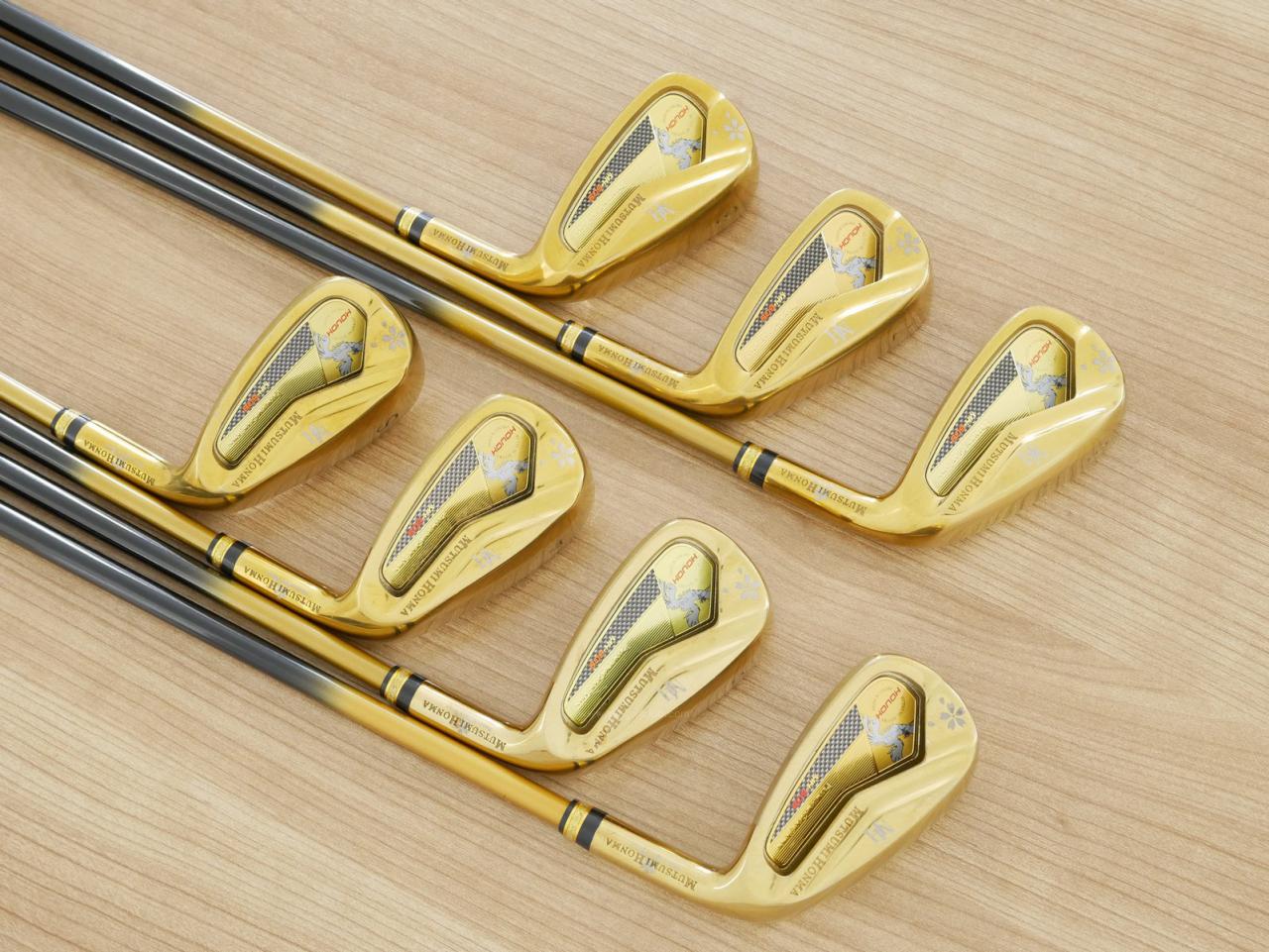 Iron set : Other Brand : ชุดเหล็ก Mutsumi Honma MH608 Maraging (ใบใหญ่ ตีง่าย ไกล) มีเหล็ก 6-Pw,Aw,Sw (7 ชิ้น) ก้านกราไฟต์ Flex R