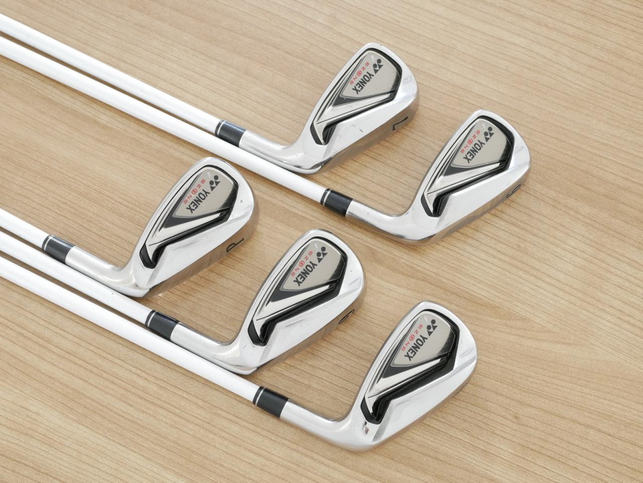 Iron set : Yonex : ชุดเหล็ก Yonex i E-Zone (หน้าเด้ง ตีไกล) มีเหล็ก 6-Pw (5 ชิ้น) ก้านกราไฟต์ Flex R