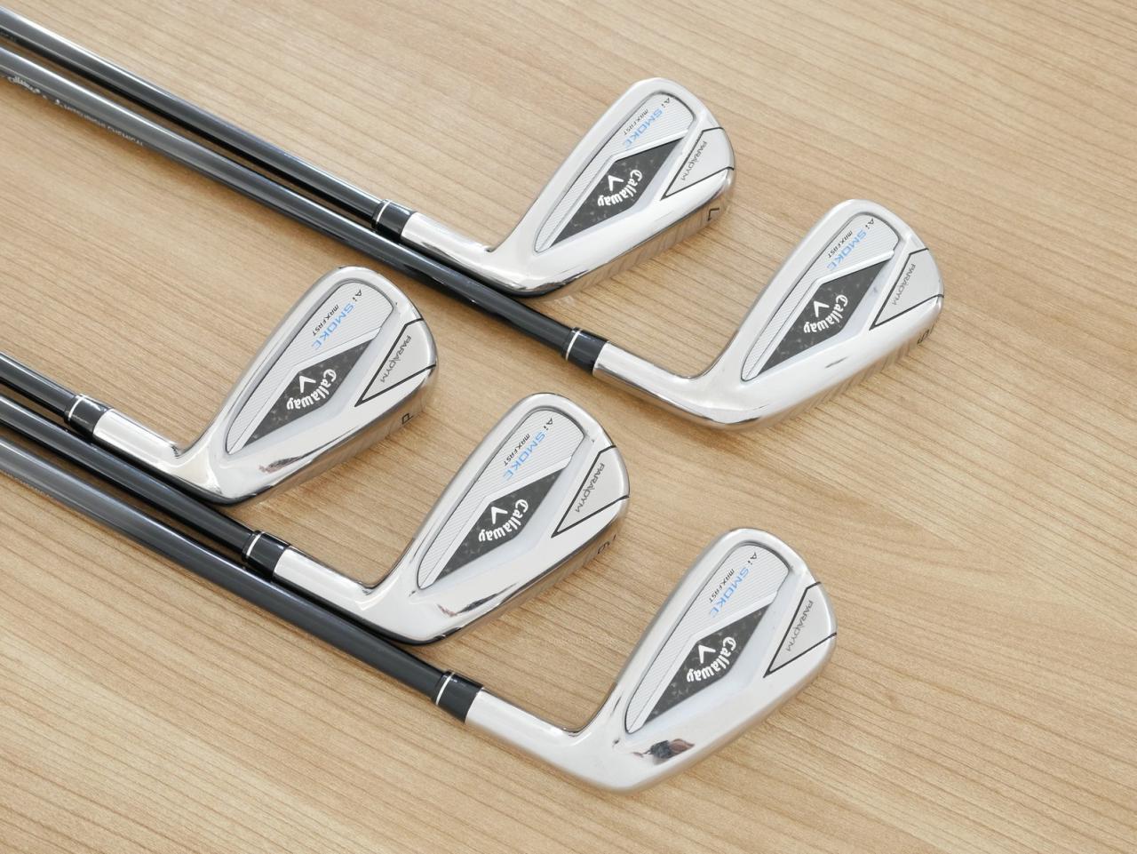 Iron set : Callaway : ชุดเหล็ก Callaway Paradym Ai Smoke Max Fast (ออกปี 2024 ตีง่ายมาก ไกล Japan Spec.) มีเหล็ก 6-Pw (5 ชิ้น) ก้านกราไฟต์ Fujikura TENSEI 40 Flex R