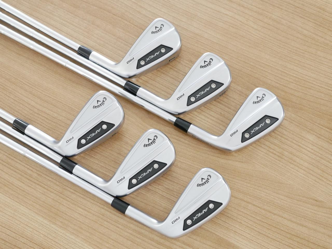 Iron set : Callaway : ชุดเหล็ก Callaway APEX Pro Forged (ออกปี 2024) มีเหล็ก 5-Pw (6 ชิ้น) ก้านเหล็ก Dynamic Gold 115 MID S200