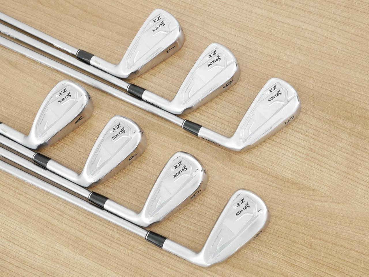 Iron set : Other Brand : ชุดเหล็ก Srixon ZX4 MK II (รุ่นปี 2023 ตีง่าย ไกล) มีเหล็ก 5-Pw,Aw (7 ชิ้น) ก้านกราไฟต์ Mitsubishi Diamana ZX-II 60 Flex S