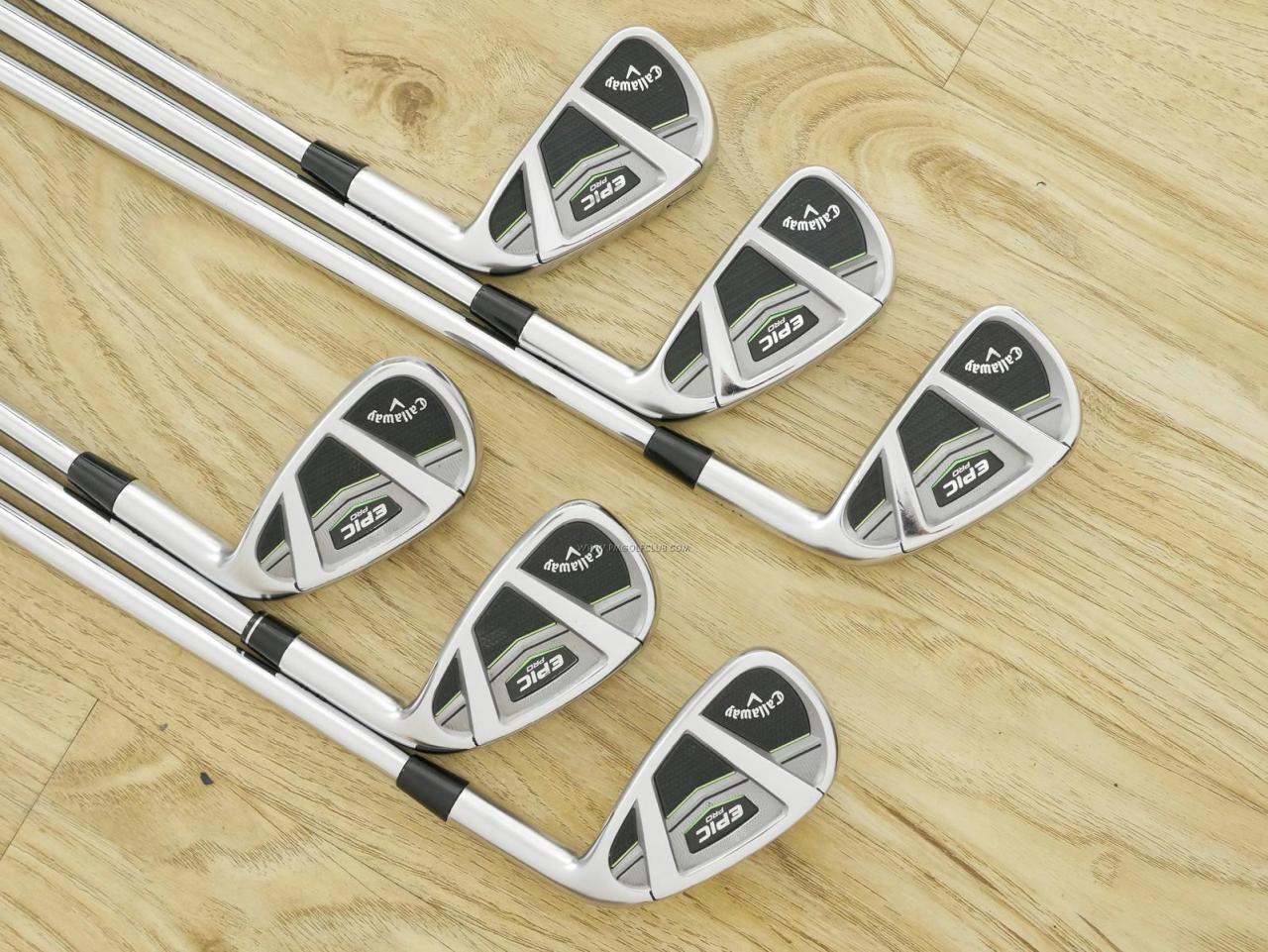 Iron set : Callaway : ชุดเหล็ก Callaway EPIC Pro (ปี 2018) มีเหล็ก 5-Pw (6 ชิ้น) ก้านเหล็ก NS Pro Modus 120 Flex S