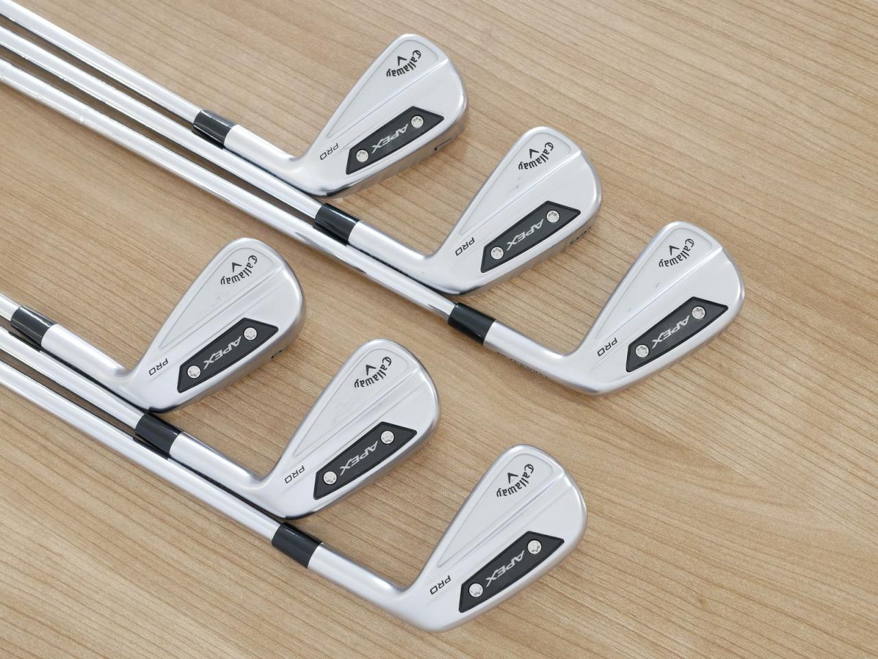 Iron set : Callaway : ชุดเหล็ก Callaway APEX Pro Forged (ออกปี 2024) มีเหล็ก 5-Pw (6 ชิ้น) ก้านเหล็ก NS Pro Modus 105 Flex S