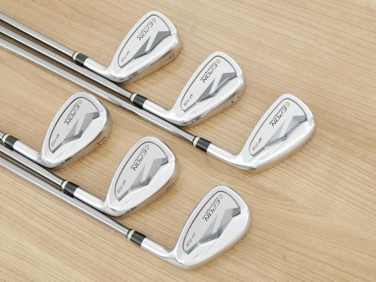 Iron set : Epon : ชุดเหล็ก EPON AF-706 Forged (ออกปี 2021 ใบใหญ่ ตีง่าย ไกล) มีเหล็ก 6-Pw,Tw (6 ชิ้น) สุดยอดก้าน Fujikura Diamond Speeder 6 Flex R