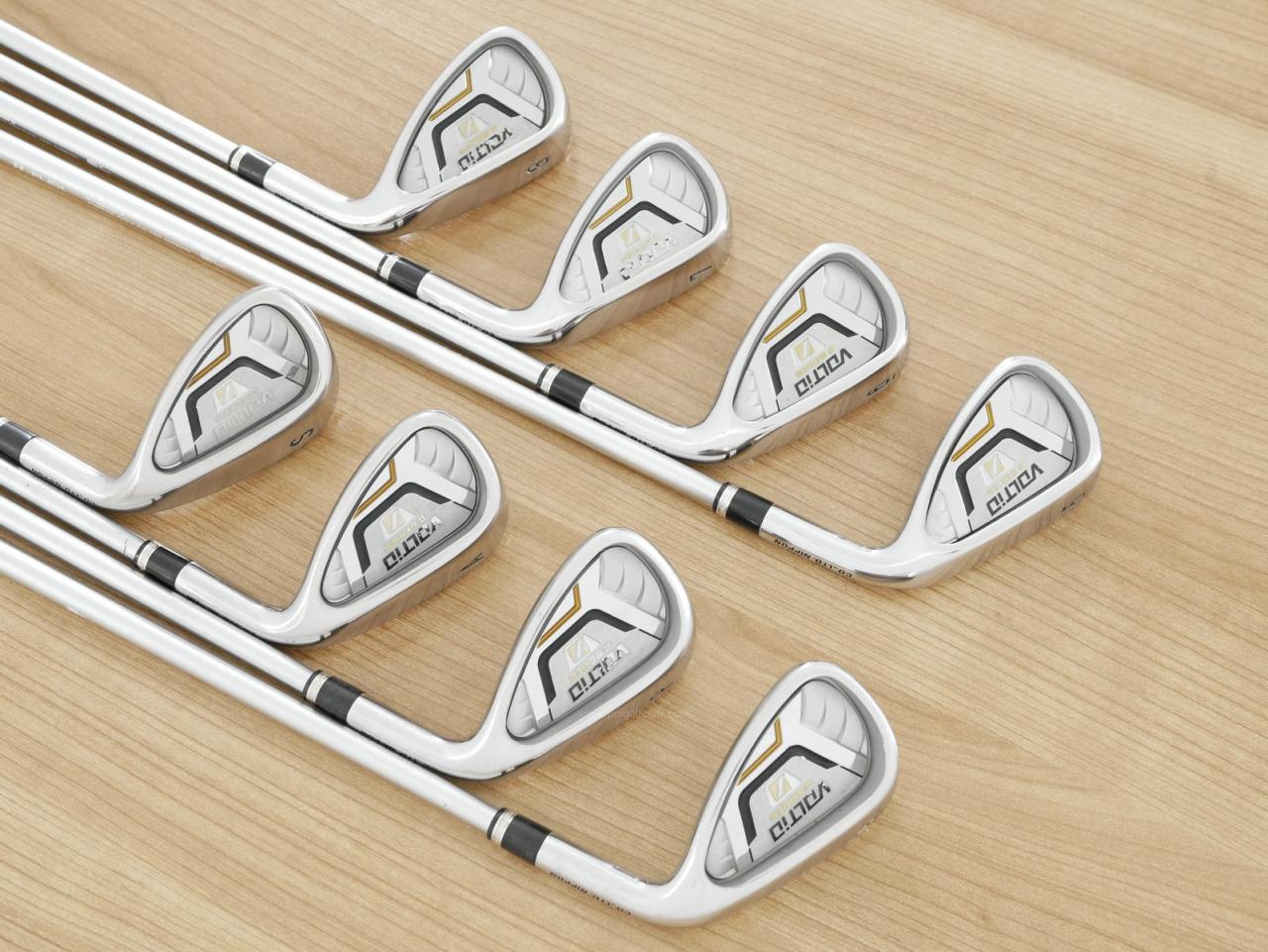 Iron set : Katana : ชุดเหล็ก Katana Voltio IV G Series II (ปี 2018) มีเหล็ก 5-Pw,Aw,Sw (8 ชิ้น) ก้านกราไฟต์ Fujikura Speeder 550 Flex R