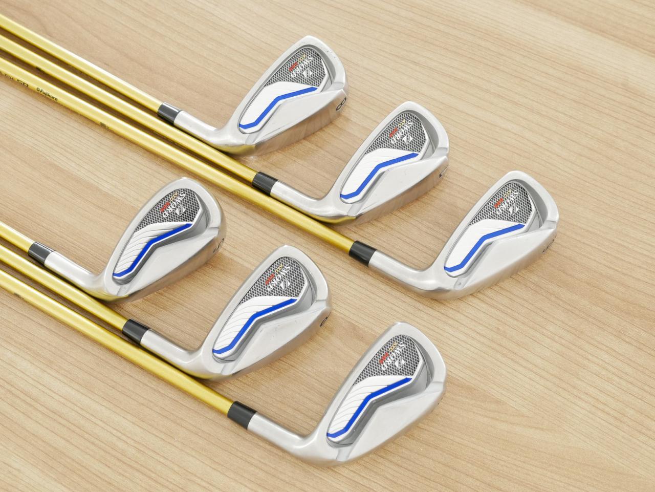 Iron set : Katana : ชุดเหล็ก Katana Sword ATC-589 (ตีง่าย ไกล) มีเหล็ก 6-Pw,Sw (6 ชิ้น) ก้าน Speeder 589 Flex SR
