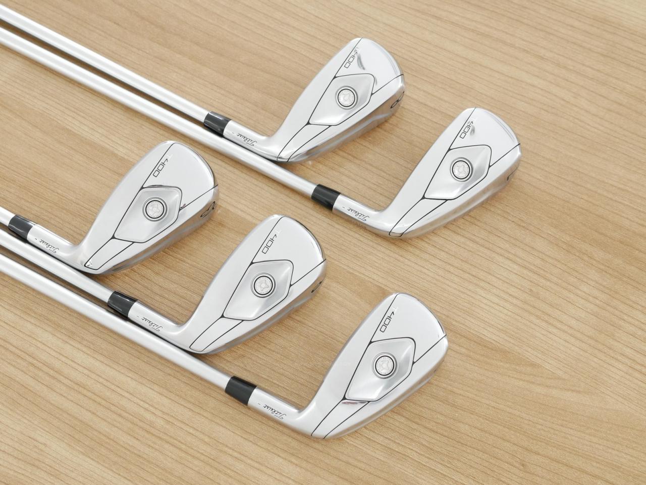 Iron set : Titleist : ชุดเหล็ก Titleist T400 (รุ่นล่าสุด ออกปี 2023 ตีง่ายที่สุด ไกลที่สุด) มีเหล็ก 7-Pw,43 (5 ชิ้น) ก้านกราไฟต์ Titleist 3D401 i50 Flex R