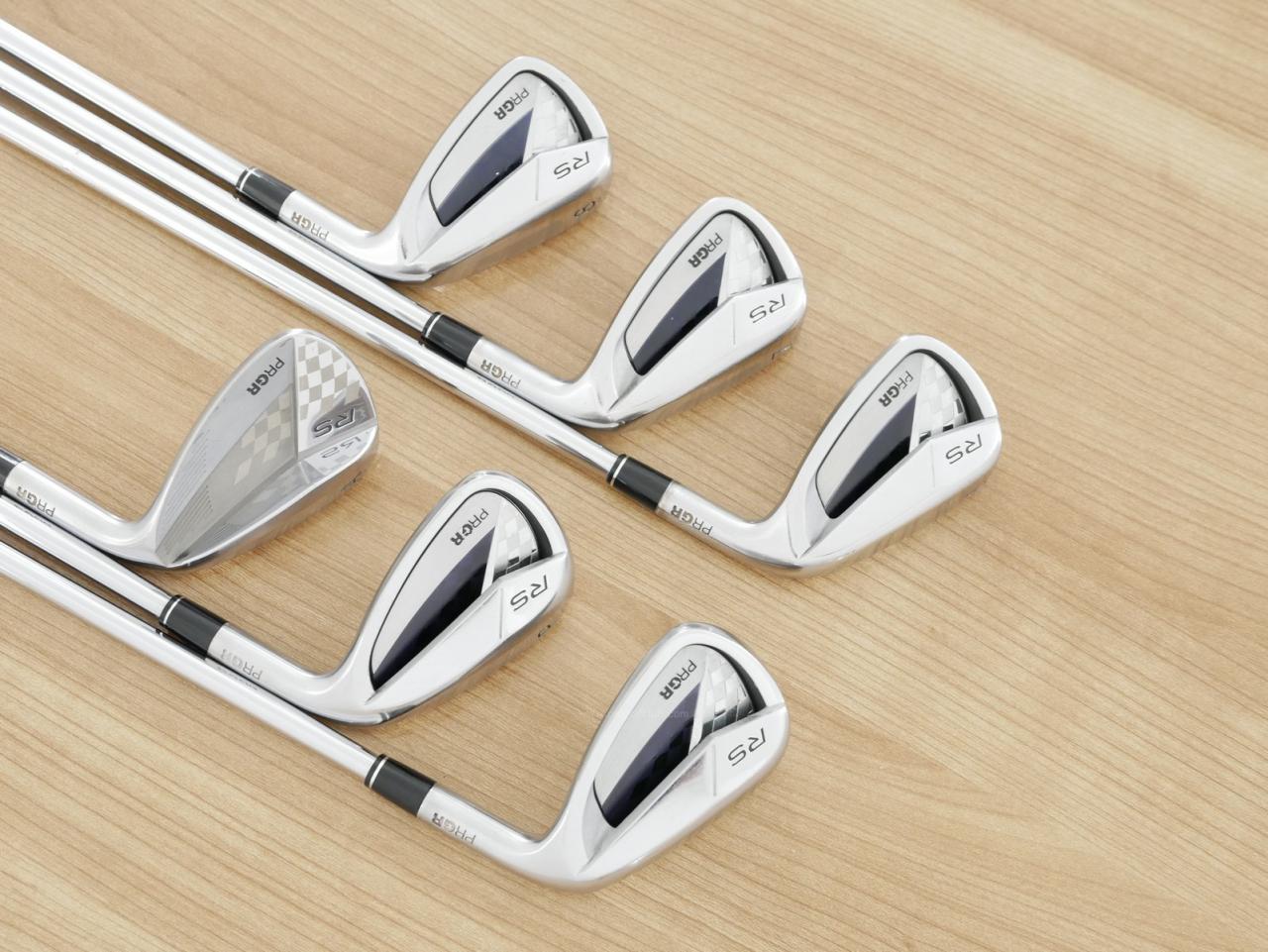 Iron set : PRGR : ชุดเหล็ก PRGR RS Titanium Face (ออกปี 2017 ตีไกล) มีเหล็ก 6-Pw,Aw (6 ชิ้น) ก้านเหล็ก Dynamic Gold S200
