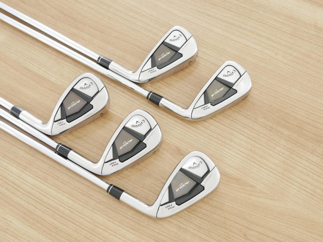 Iron set : Callaway : ชุดเหล็ก Callaway Rogue ST Max Fast (ออกปี 2022 ตีง่ายที่สุด ไกลสุดของ Callaway) มีเหล็ก 6-Pw (5 ชิ้น) ก้านเหล็ก NS Pro ZELOS 7 Flex S