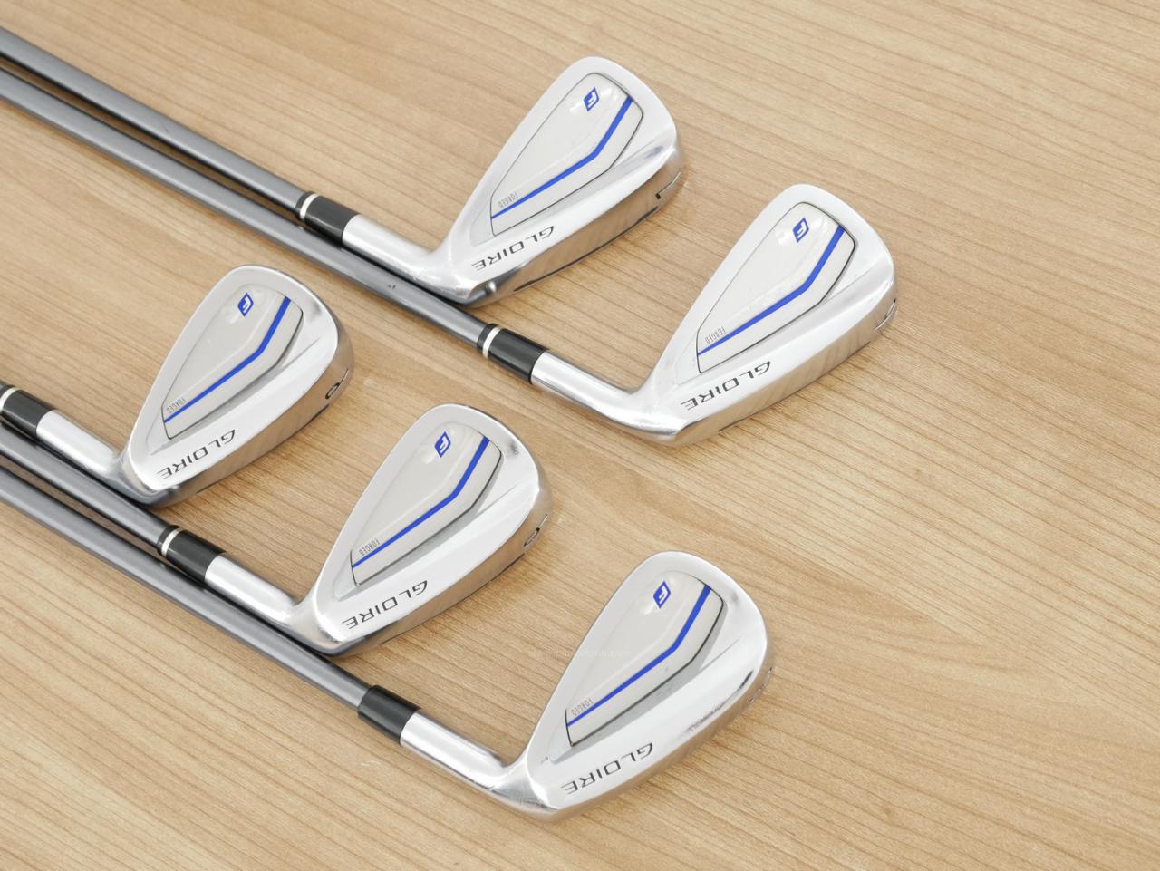 Iron set : Taylormade : ชุดเหล็ก Taylormade Gloire F2 Forged (รุ่นท๊อปสุด Japan Spec. ออกปี 2017) มีเหล็ก 6-Pw (5 ชิ้น) ก้านกราไฟต์ Flex S