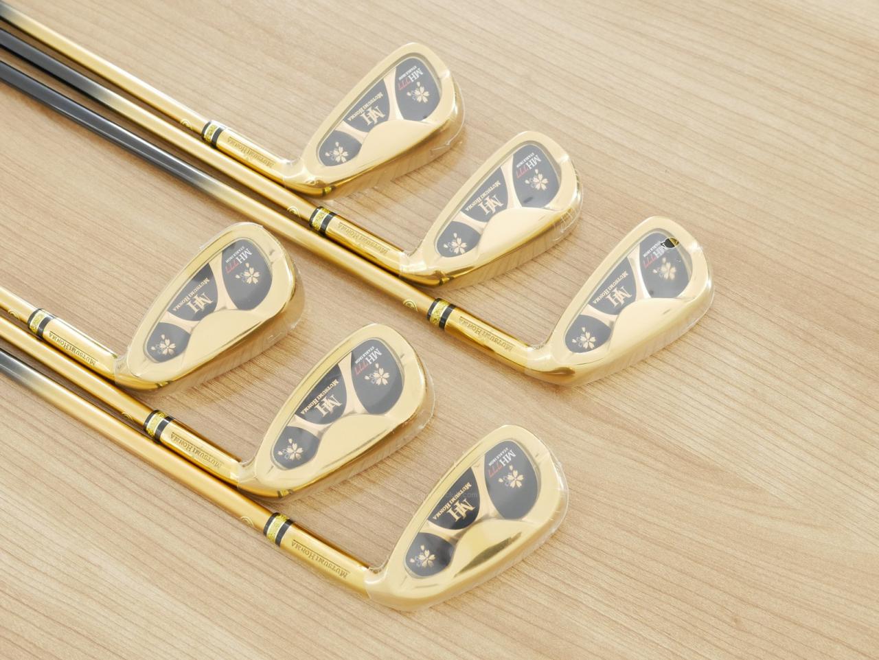 Iron set : Other Brand : **ของใหม่ ยังไม่แกะพลาสติก** ชุดเหล็ก Mutsumi Honma MH777 One Length (ใบใหญ่ ตีง่าย ไกล) มีเหล็ก 5-Pw (6 ชิ้น) ก้านกราไฟต์ Flex R