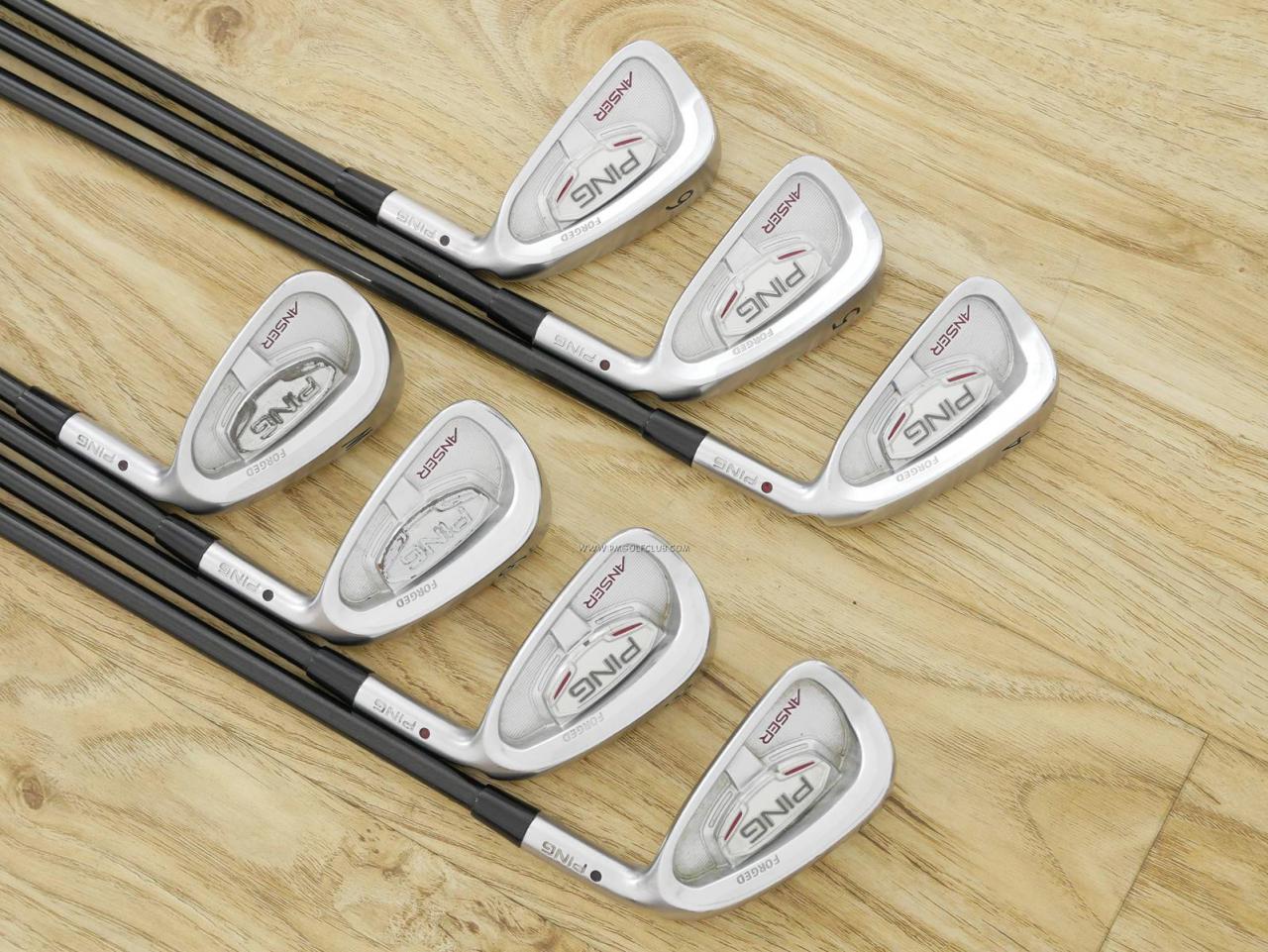 Iron set : Ping : ชุดเหล็ก Ping Anser Forged มีเหล็ก 4-Pw (7 ชิ้น) ก้านกราไฟต์ Flex R