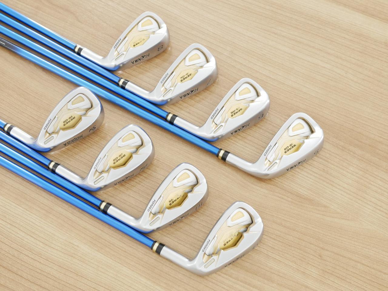 Iron set : Honma : ชุดเหล็ก Honma Beres IS-05 Forged (ปี 2017) มีเหล็ก 5-10,Aw,Sw (8 ชิ้น) ก้าน ARMRQ ∞ (53) Flex S (2 ดาว)