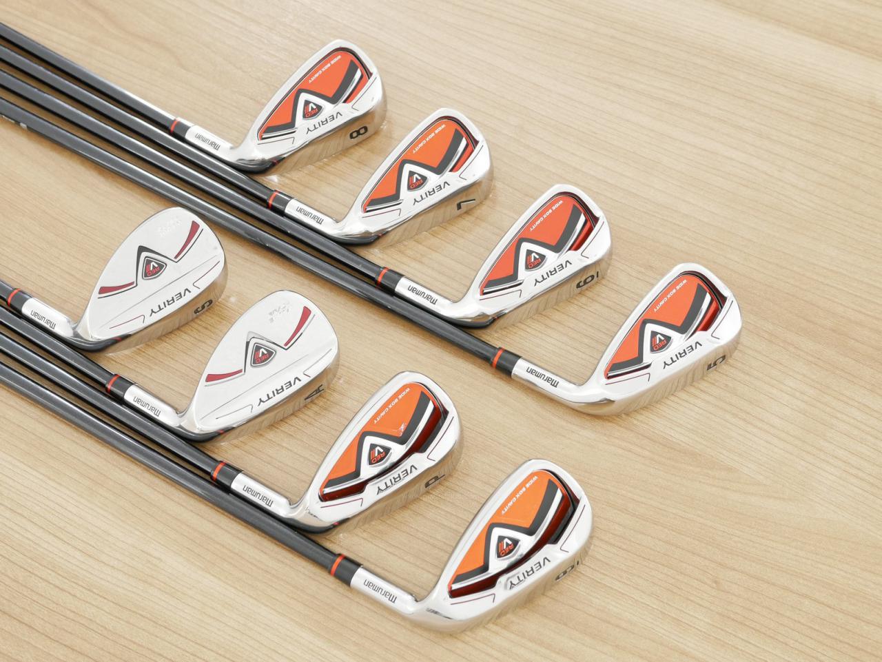 Iron set : Maruman : ชุดเหล็ก Maruman Red-V II (ใบใหญ่ ตีง่าย ไกล) มีเหล็ก 5-Pw,Aw,Sw (8 ชิ้น) ก้านกราไฟต์ Flex R