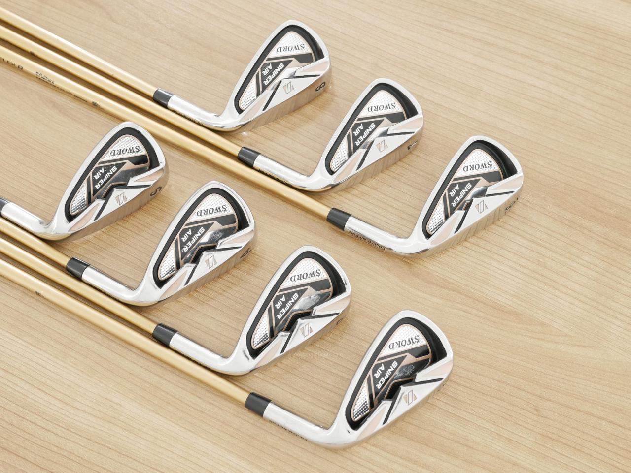 Iron set : Katana : ชุดเหล็ก Katana Sword Sniper AIR (หน้าเด้ง) มีเหล็ก 6-Pw,Aw,Sw (7 ชิ้น) ก้านกราไฟต์ Fujikura Air Speeder Flex R