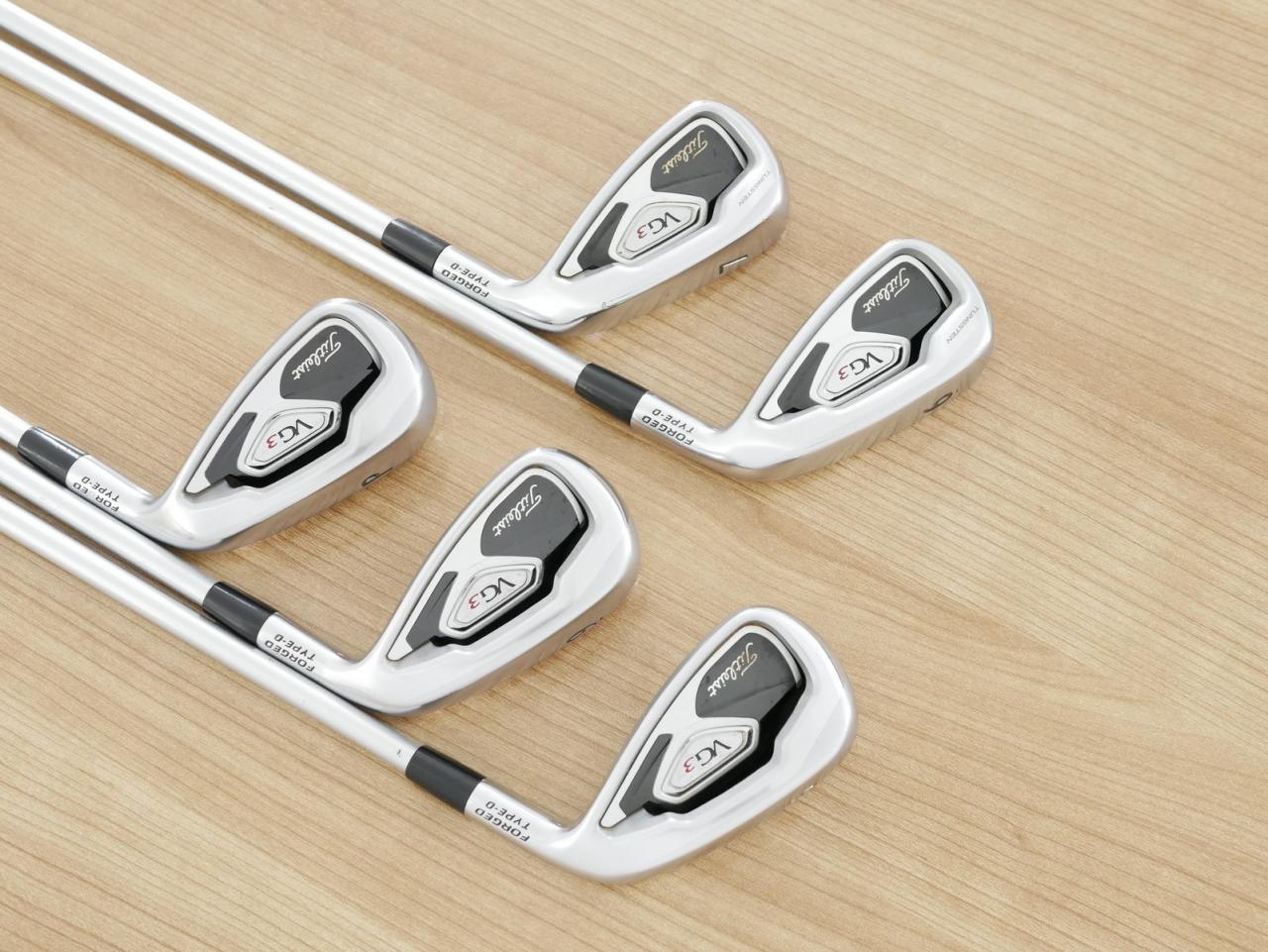 Iron set : Titleist : ชุดเหล็ก Titleist VG3 Type D Forged (ปี 2017 Japan Spec. ตีง่ายและไกลที่สุดของ Titleist) มีเหล็ก 6-Pw (5 ชิ้น) ก้านกราไฟต์ Mitsubishi VGI Flex R