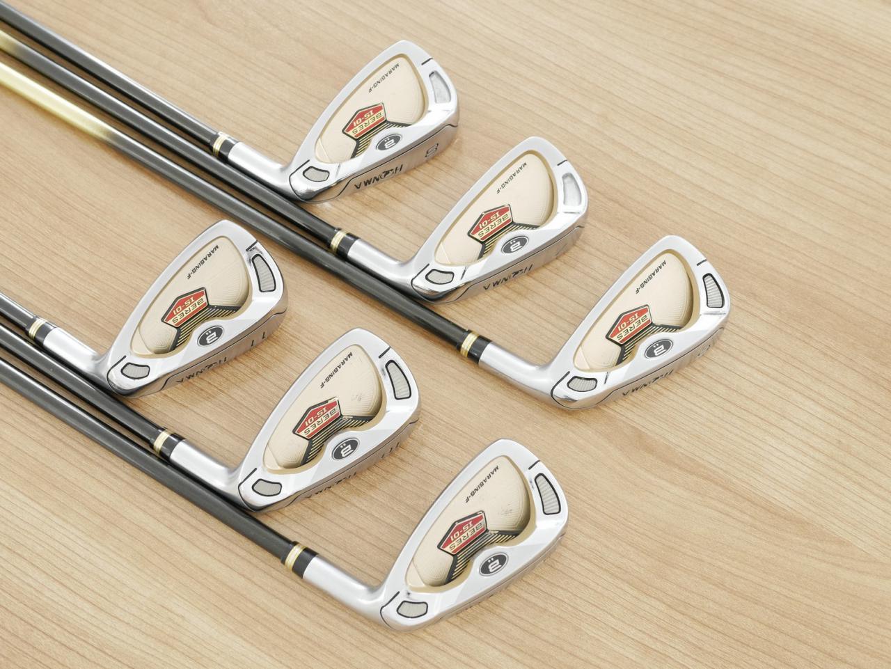 Iron set : Honma : **ตุ้มน้ำหนักหลุด** ชุดเหล็ก Honma Beres IS-01 (หน้าเด้ง Maraging) มีเหล็ก 6-11 (6 ชิ้น เทียบเท่า 5-Pw) ก้าน ARMRQ 6 (49) FLex R (2 ดาว)