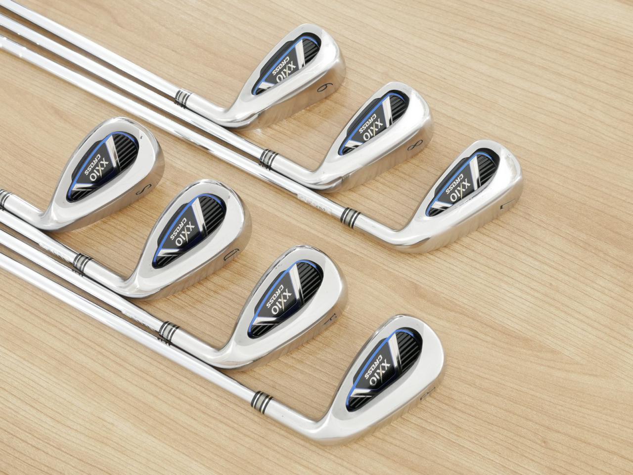 Iron set : XXIO : ชุดเหล็ก XXIO Cross (ออกปี 2019 ตีไกลที่สุดของที่สุดจาก XXIO หน้าเด้งสุดๆ) มีเหล็ก 7-Pw,Aw,Dw,Sw (7 ชิ้น ตีไกลกว่าปกติ 2 เบอร์) ก้านเหล็ก NS Pro 870 DST Flex S