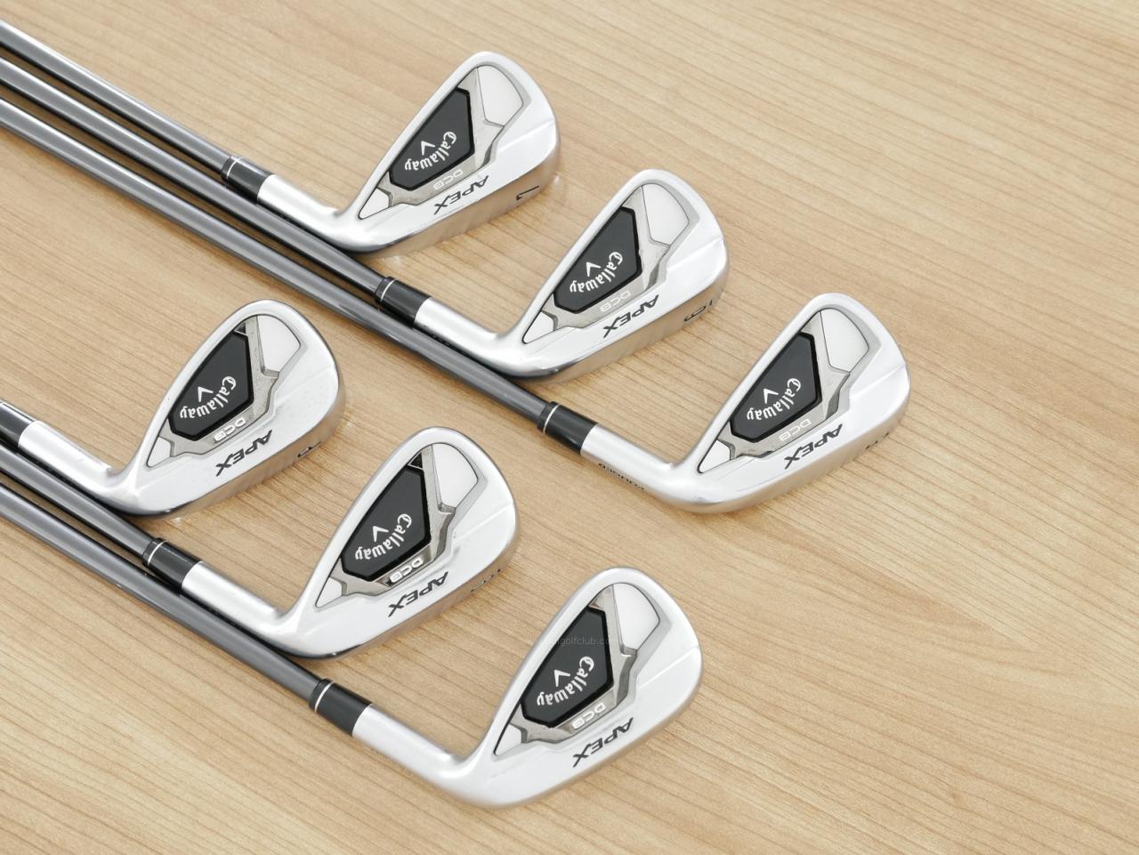 Iron set : Callaway : ชุดเหล็ก Callaway APEX DCB Forged (ปี 2022) มีเหล็ก 5-Pw (6 ชิ้น) ก้านกราไฟต์ Mitsubishi Diamana 55 Flex R