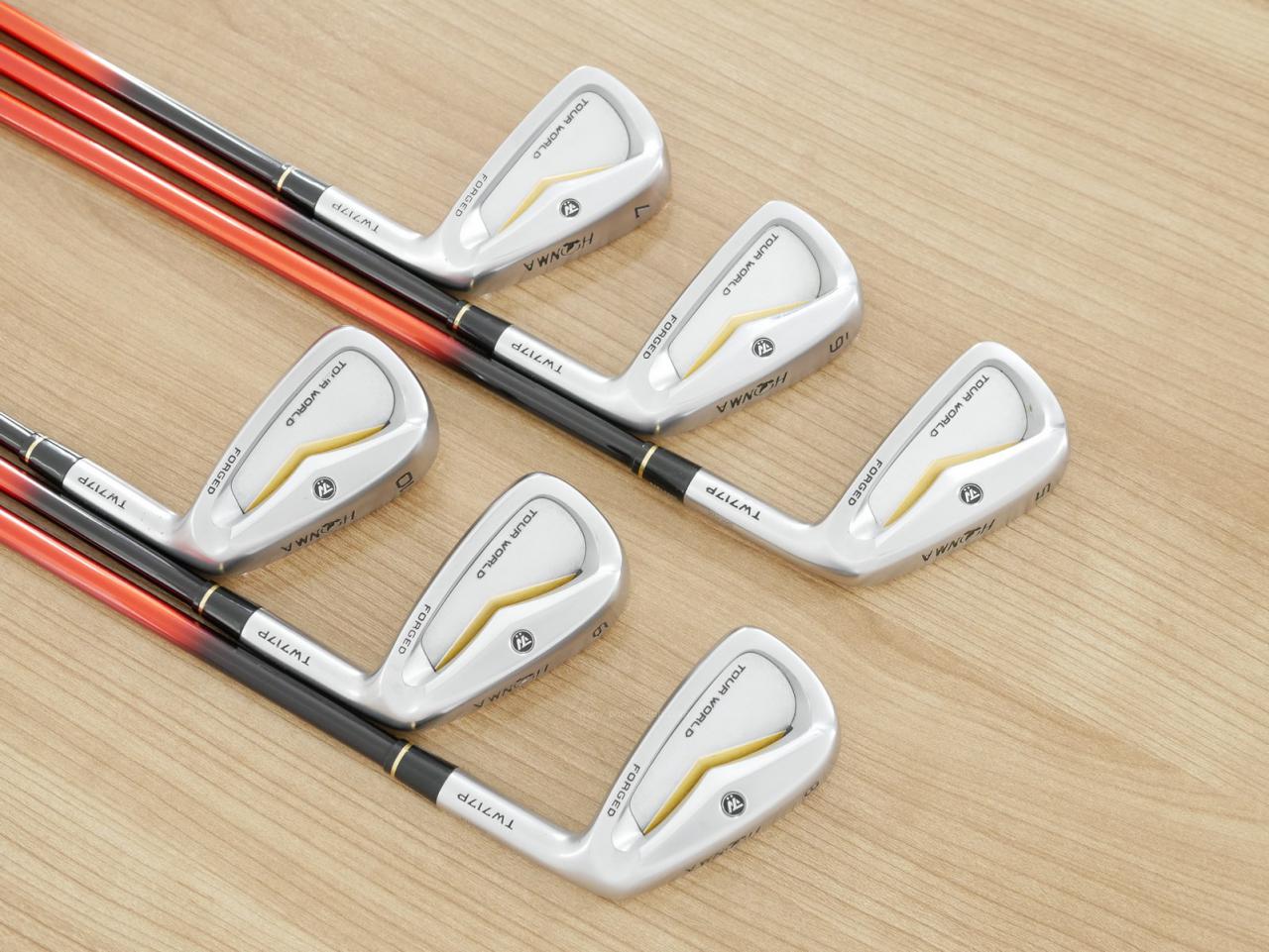 Iron set : Honma : ชุดเหล็ก Honma Tour World TW717P (Forged) มีเหล็ก 5-10 (6 ชิ้น) ก้านกราไฟต์ Honma ARMRQ 8 (62) Flex R (2 ดาว)