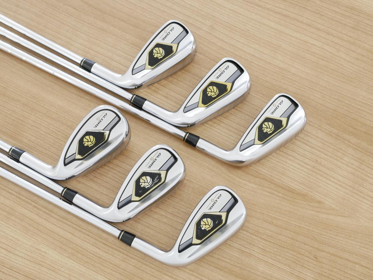 Iron set : Taylormade : ชุดเหล็ก Taylormade Gloire G (รุ่นท๊อปสุด ตีไกลมากๆ เหล็ก 7 Loft 26.5 หน้าเด้ง) มีเหล็ก 6-Pw,Aw (6 ชิ้น) ก้านเหล็ก NS Pro 830 Flex S