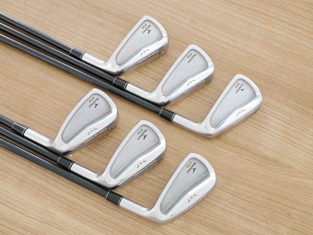 Iron set : Tourstage : ชุดเหล็ก Tourstage VIQ (Forged) มีเหล็ก 5-Pw (6 ชิ้น) ก้านกราไฟต์ Miyazaki 59 Flex R