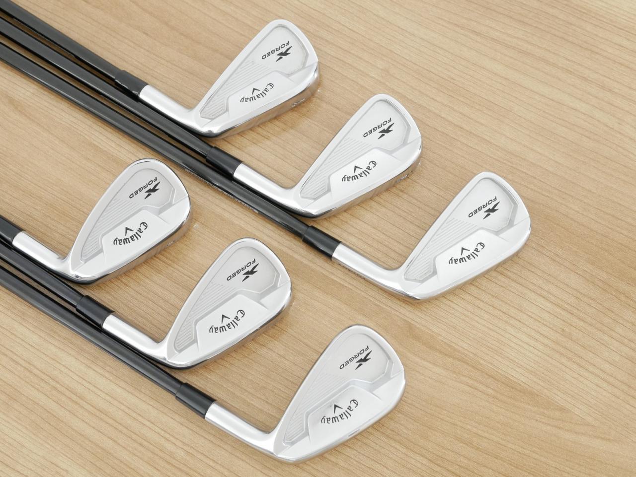 Iron set : Callaway : ชุดเหล็ก Callaway X Forged Star (ออกปี 2021) มีเหล็ก 5-Pw (6 ชิ้น) ก้านกราไฟต์ Tour AD AD-95 Flex S
