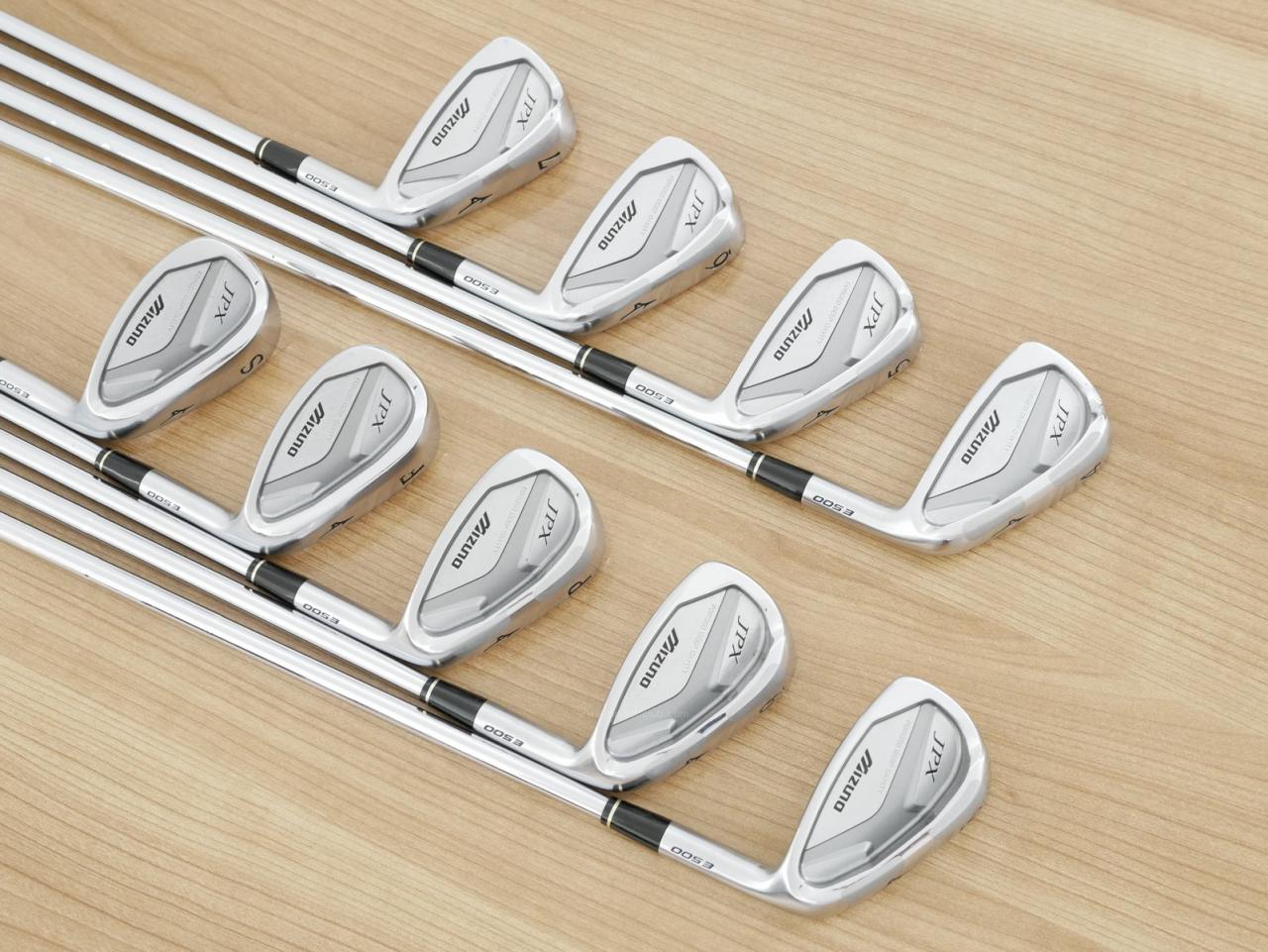 Iron set : Mizuno : ชุดเหล็ก Mizuno JPX E500 Forged มีเหล็ก 4-Pw,Aw,Sw (9 ชิ้น) ก้านเหล็ก NS Pro 950 HT Flex R