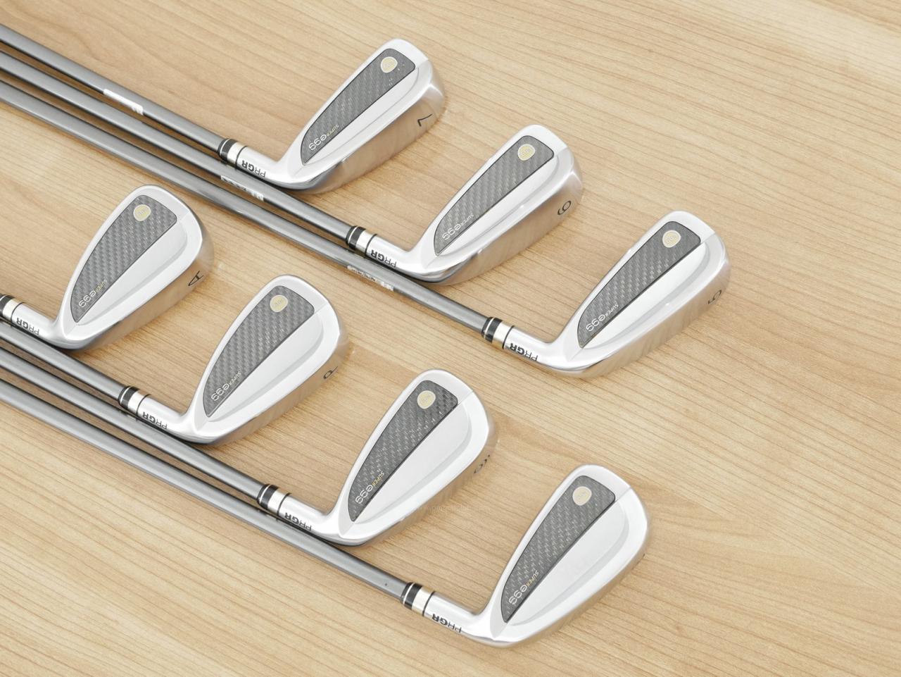 Iron set : PRGR : ชุดเหล็กกระเทย PRGR Super Egg Iron (รุ่นปี 2023 ตัวท๊อปสุด หน้าเด้งเกินกฏ ใช้แข่งไม่ได้ ตีไกลมากๆ) มีเหล็ก 5-Pw,Aw (7 ชิ้น) ก้านกราไฟต์ Flex SR (M-40)