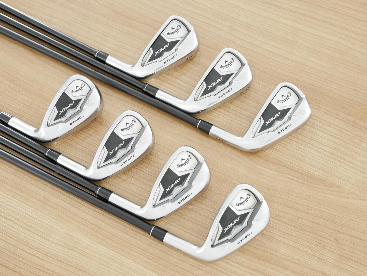 Iron set : Callaway : ชุดเหล็ก Callaway APEX Forged (ปี 2020) มีเหล็ก 5-Pw,Aw (7 ชิ้น) ก้านกราไฟต์ Fujikura Speeder Evolution Flex R