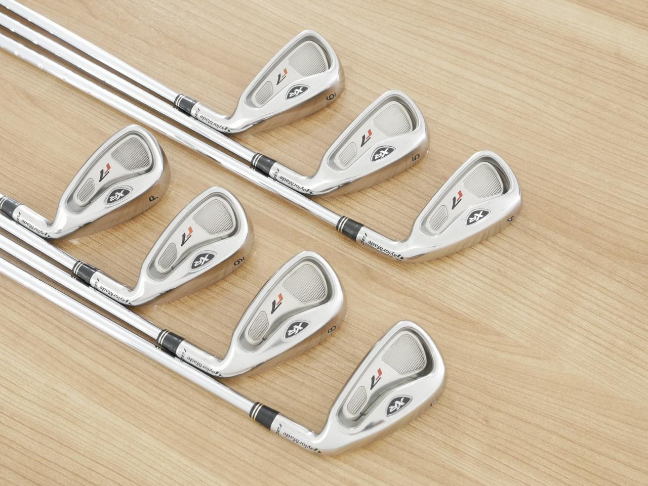Iron set : Taylormade : ชุดเหล็ก Taylormade R7 XR (ใบใหญ่ ตีง่าย ไกล) มีเหล็ก 4-Pw (7 ชิ้น) ก้านเหล็ก Flex S