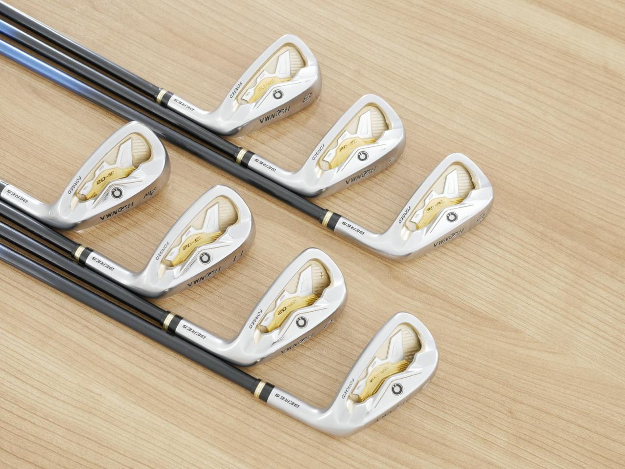 Iron set : Honma : ชุดเหล็ก Honma Beres IS-02 (หน้าเด้ง Forged) มีเหล็ก 6-11,Aw (7 ชิ้น เทียบเท่า 5-Pw,Aw) ก้าน ARMRQ 6 (54) Flex R (2 ดาว)