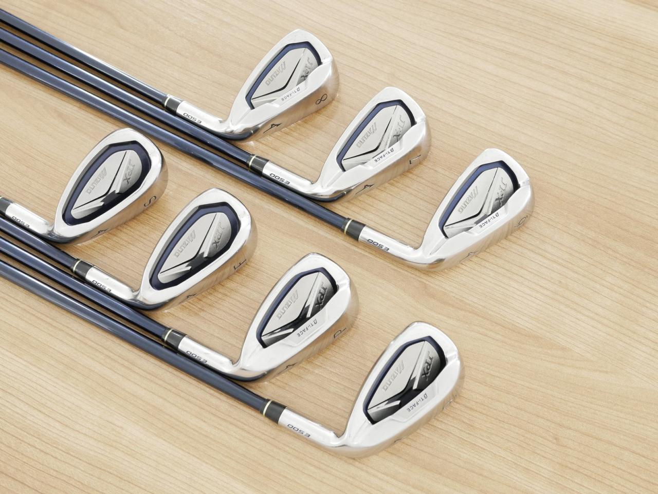 Iron set : Mizuno : ชุดเหล็ก Mizuno JPX E500 Ti-Face มีเหล็ก 6-Pw,Aw,Sw (7 ชิ้น) ก้านกราไฟต์ Flex SR