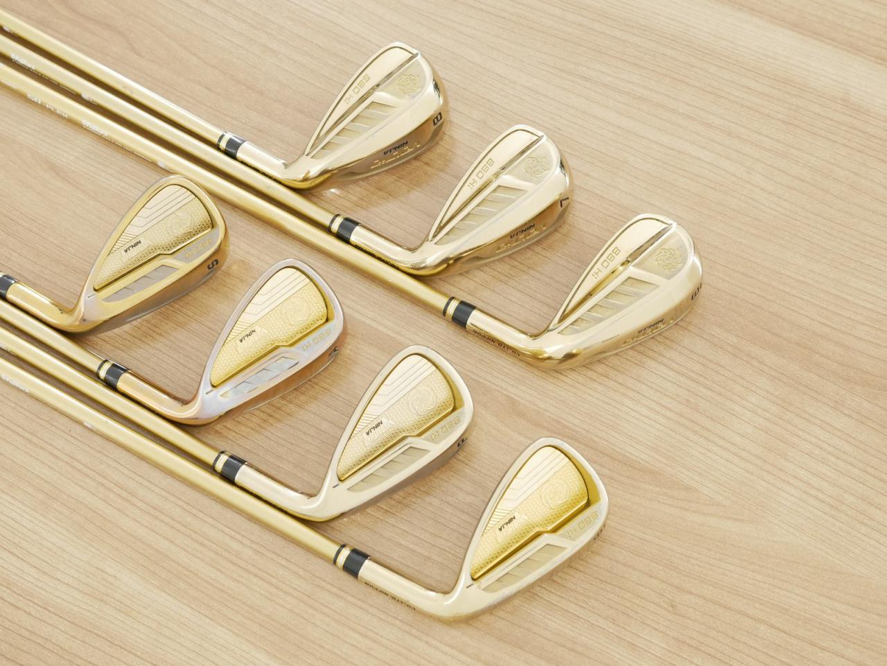 Iron set : Katana : ชุดเหล็ก Katana Voltio NINJA 880Hi Gold (รุ่นท็อปสุด ปี 2018 ตีง่าย ไกล สวยมากๆ) มีเหล็ก 6-Pw,Aw,Sw (7 ชิ้น) ก้านกราไฟต์ Fujikura Speeder 361 Flex SR