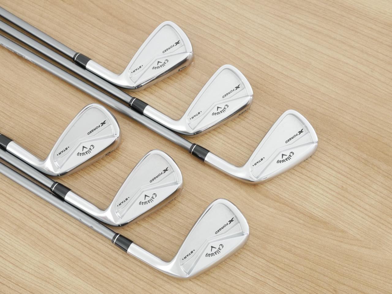 Iron set : Callaway : ชุดเหล็ก Callaway X Forged Star (ออกปี 2024) มีเหล็ก 5-Pw (6 ชิ้น) ก้านกราไฟต์ Fujikura MC 80 Flex S