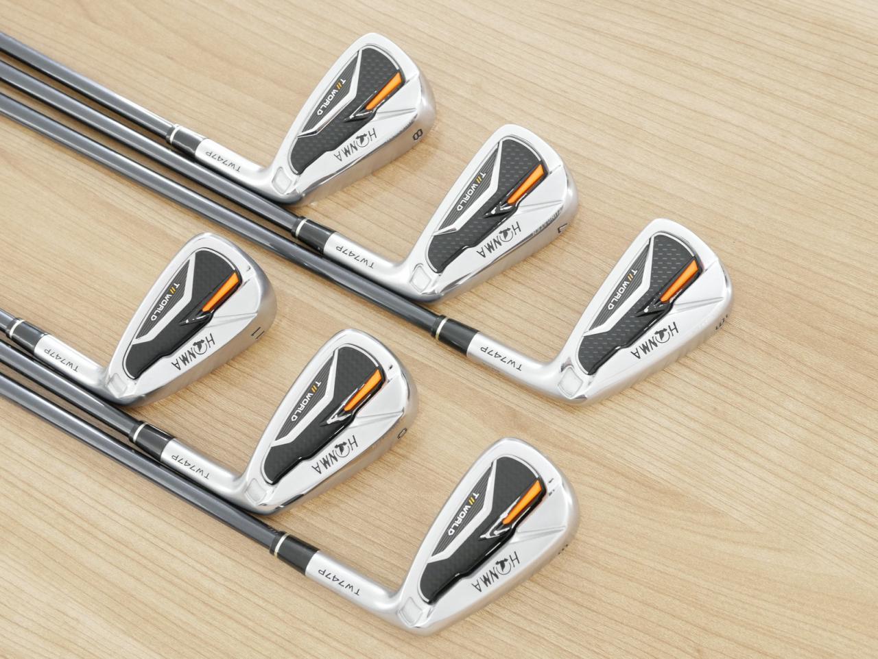 Iron set : Honma : ชุดเหล็ก Honma Tour World TW747P (รุ่นปี 2019) มีเหล็ก 6-11 (6 ชิ้น) ก้านกราไฟต์ Honma Vizard IB-WF 85 Flex S