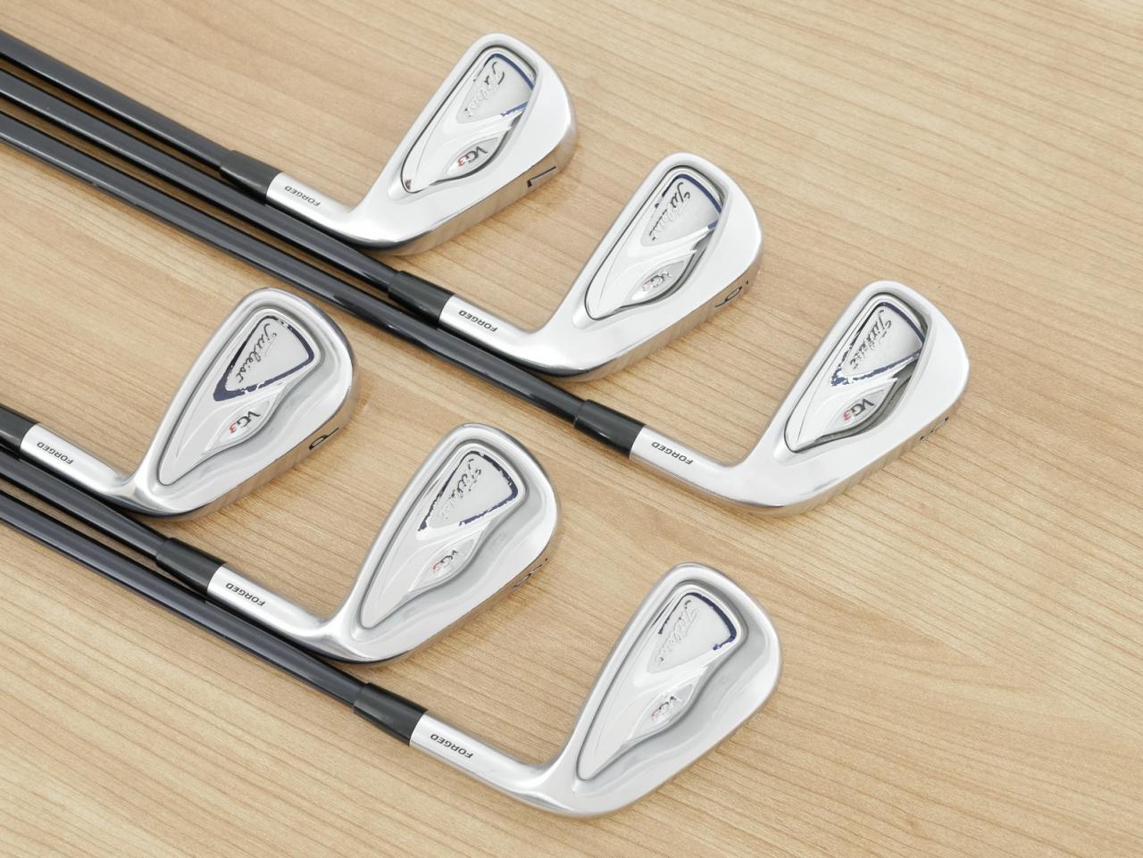 Iron set : Titleist : ชุดเหล็ก Titleist VG3 Forged (Japan Spec. ออกปี 2015) มีเหล็ก 5-Pw (6 ชิ้น) ก้านกราไฟต์ Mitsubishi Rayon VGi 60 Flex S