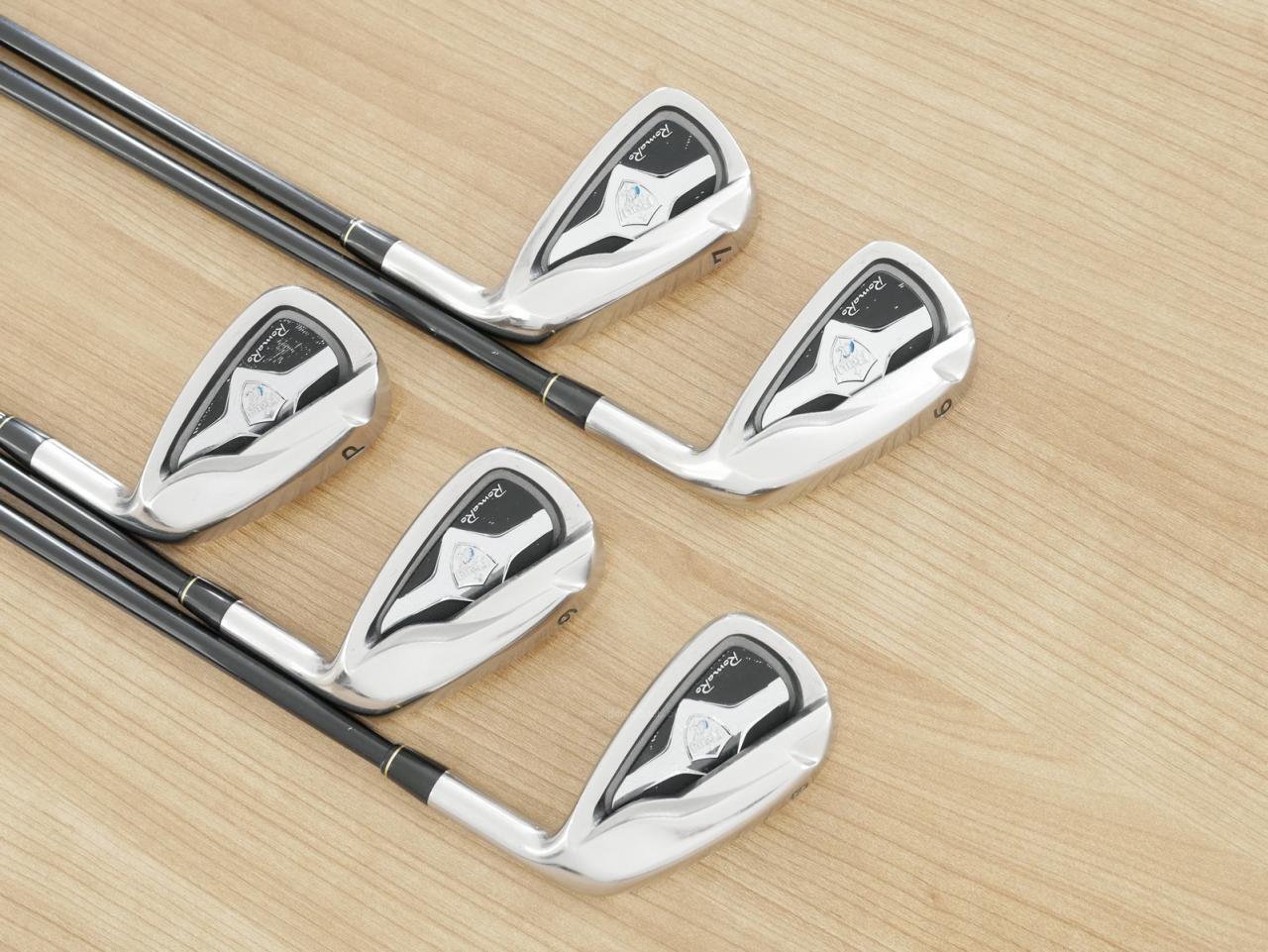Iron set : Romaro : ชุดเหล็ก Romaro Ray Alpha (ปี 2017 ใบใหญ่ หน้า Titanium) มีเหล็ก 6-Pw (5 ชิ้น) ก้านกราไฟต์ Flex R