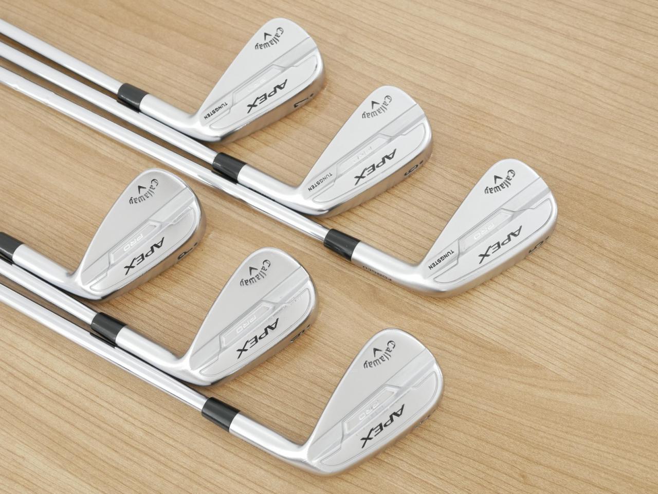 Iron set : Callaway : ชุดเหล็ก Callaway APEX Pro Forged (ออกปี 2022) มีเหล็ก 5-Pw (6 ชิ้น) ก้านเหล็ก NS Pro Modus 105 Flex S